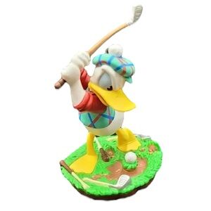 1998 Hallmark Keepsake Ornament Disney Practice Swing - Donald Duck in Plaid